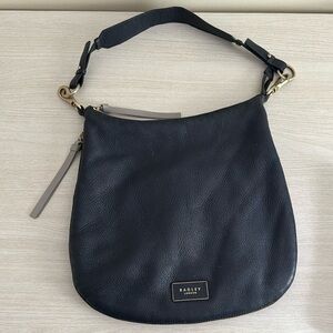 Radley London Navy Leather Hobo Bag VGUC